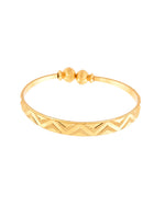 Thumbnail for Jewels Nest Gold Plated Zig Zag Design Bangles For Women | Stylish & Lightweight Pair - Distacart