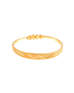 Thumbnail for Jewels Nest Gold Plated Floral Engraved Bangles For Women | Classic Daily Wear Design Pair - Distacart
