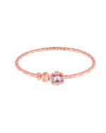 Thumbnail for Jewels Nest Rose Gold Plated Floral Stone Bangles For Women | Elegant Daily Wear Pair - Distacart