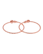 Thumbnail for Jewels Nest Rose Gold Plated Floral Stone Bangles For Women | Elegant Daily Wear Pair - Distacart