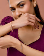 Thumbnail for Jewels Nest Rose Gold Textured Finish Bangles For Women | Minimal Daily Wear Pair - Distacart