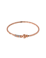 Thumbnail for Jewels Nest Rose Gold Textured Finish Bangles For Women | Minimal Daily Wear Pair - Distacart