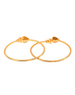 Thumbnail for Jewels Nest Gold Finish Heart Motif Bangles For Women | Elegant Daily Wear Pair - Distacart