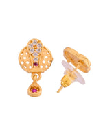 Thumbnail for Jewels Nest Gold-Plated Honeycomb Design Pendant Necklace Set With Matching Earrings For Women - Distacart