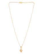 Thumbnail for Jewels Nest Gold-Plated Leaf Motif Pendant Necklace For Women - Distacart
