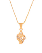 Thumbnail for Jewels Nest Gold-Plated Leaf Motif Pendant Necklace For Women - Distacart