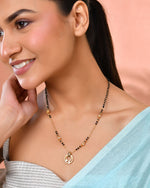 Thumbnail for Jewels Nest Gold-Plated Black Beads Mangalsutra Necklace For Women - Distacart