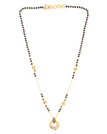 Thumbnail for Jewels Nest Gold-Plated Black Beads Mangalsutra Necklace For Women - Distacart