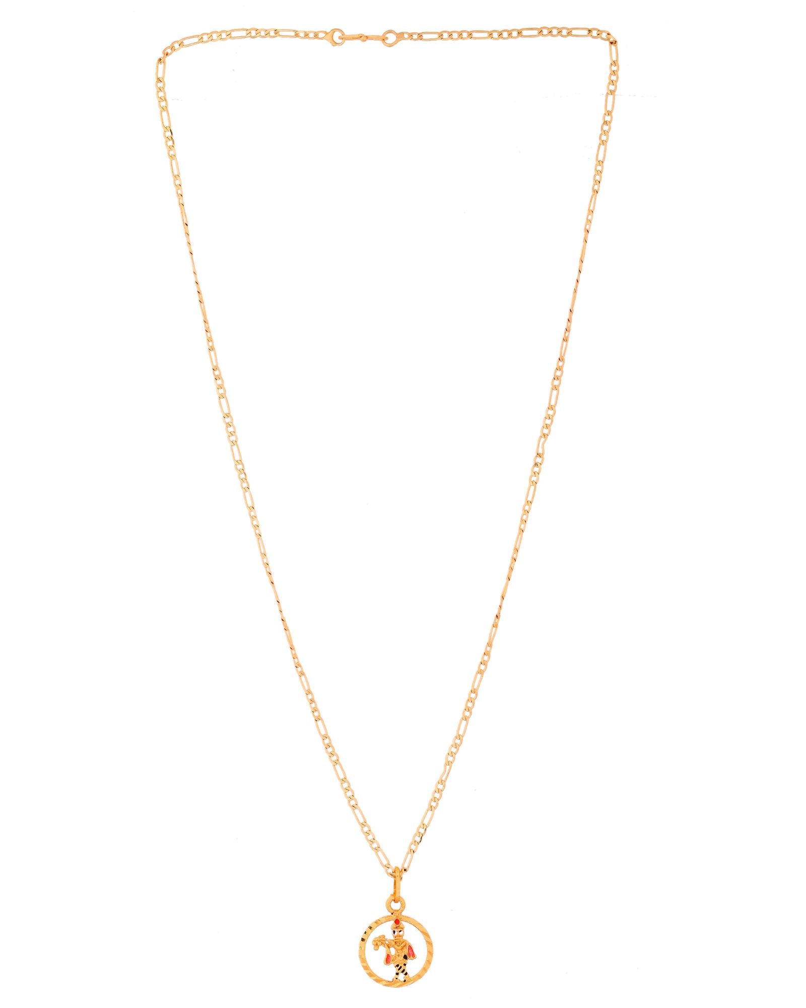 Jewels Nest Gold-Tone Krishna Circle Pendant Necklace For Women - Distacart