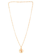 Thumbnail for Jewels Nest Gold-Tone Krishna Circle Pendant Necklace For Women - Distacart