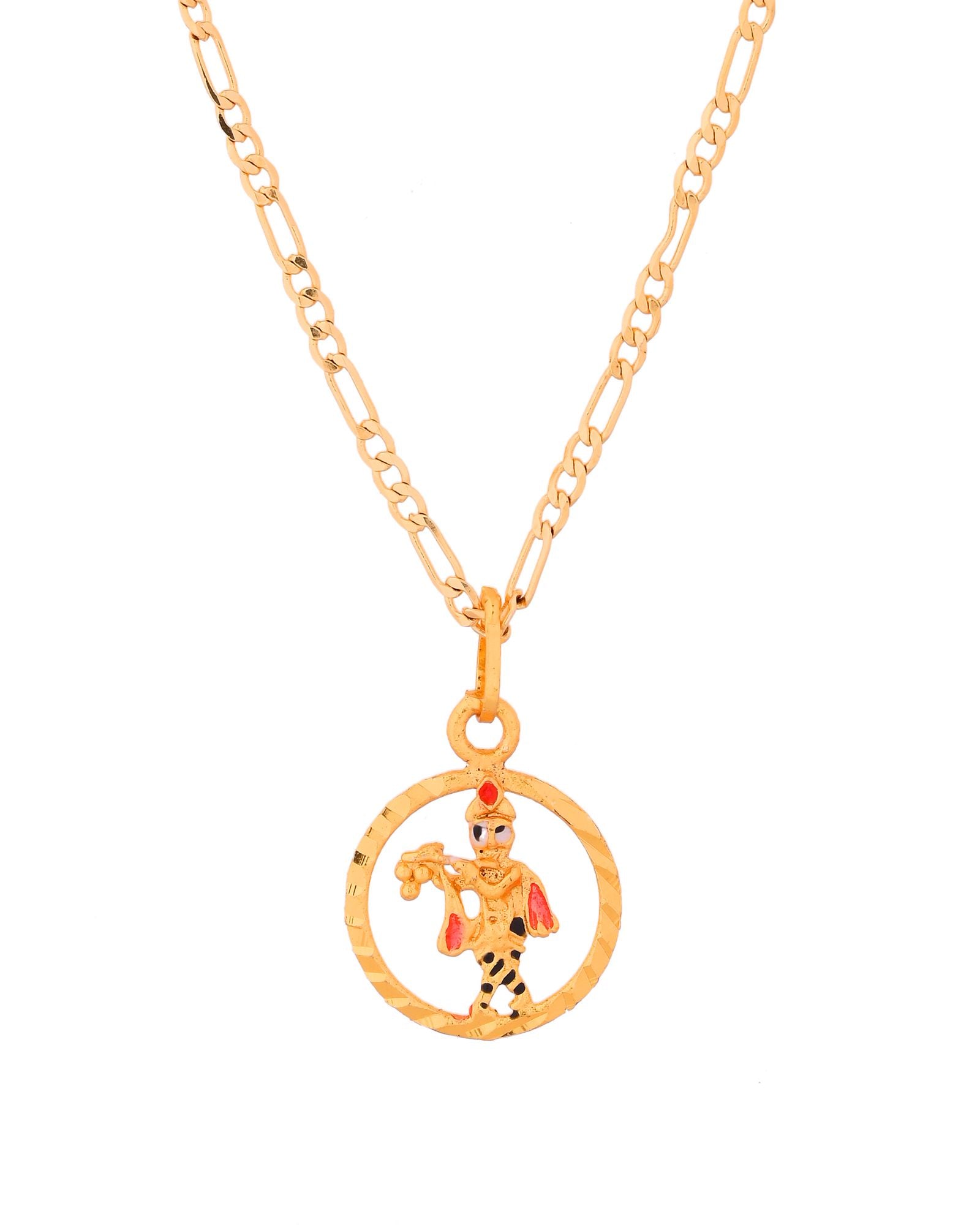 Jewels Nest Gold-Tone Krishna Circle Pendant Necklace For Women - Distacart