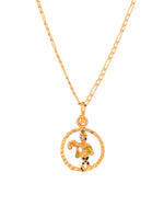 Thumbnail for Jewels Nest Gold-Tone Enamel Krishna Circle Pendant Necklace For Women - Distacart