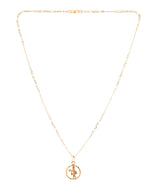 Thumbnail for Jewels Nest Gold-Tone Enamel Krishna Circle Pendant Necklace For Women - Distacart