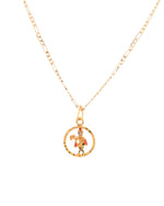 Thumbnail for Jewels Nest Gold-Tone Enamel Krishna Circle Pendant Necklace For Women - Distacart