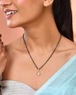 Thumbnail for Jewels Nest Gold-Tone Cz Mangalsutra Pendant Necklace For Women - Distacart