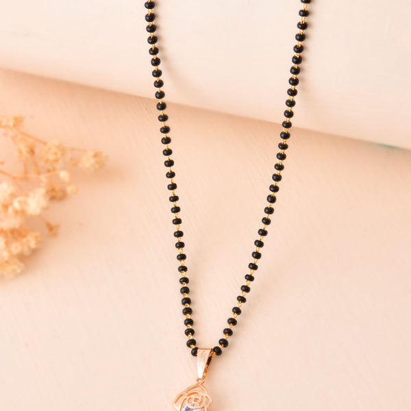 Jewels Nest Gold-Tone Cz Mangalsutra Pendant Necklace For Women - Distacart