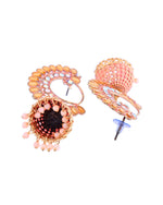 Thumbnail for Jewels Nest Gold Plated Kundan Style Pink Jhumka Earrings With Pearl Bead Drops For Women - Distacart