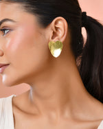 Thumbnail for Jewels Nest Gold-Tone Heart-Shaped Minimal Stud Earrings For Women - Distacart