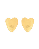 Thumbnail for Jewels Nest Gold-Tone Heart-Shaped Minimal Stud Earrings For Women - Distacart