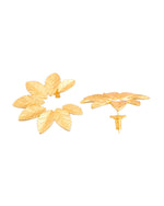 Thumbnail for Jewels Nest Gold-Tone Leaf Wreath Stud Earrings For Women - Distacart