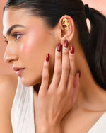 Thumbnail for Jewels Nest Gold-Tone Seahorse Ear Cuff Earrings For Women - Distacart