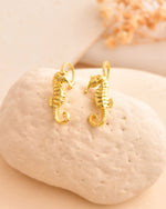 Thumbnail for Jewels Nest Gold-Tone Seahorse Ear Cuff Earrings For Women - Distacart