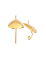 Thumbnail for Jewels Nest Gold-Tone Abstract Leaf Linear Drop Earrings For Women | Minimal Modern Jewellery - Distacart