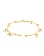 Thumbnail for Jewels Nest Gold-Tone Pearl Charm Adjustable Kada Bracelet For Women - Distacart