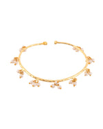 Thumbnail for Jewels Nest Gold-Tone Pearl Charm Adjustable Kada Bracelet For Women - Distacart