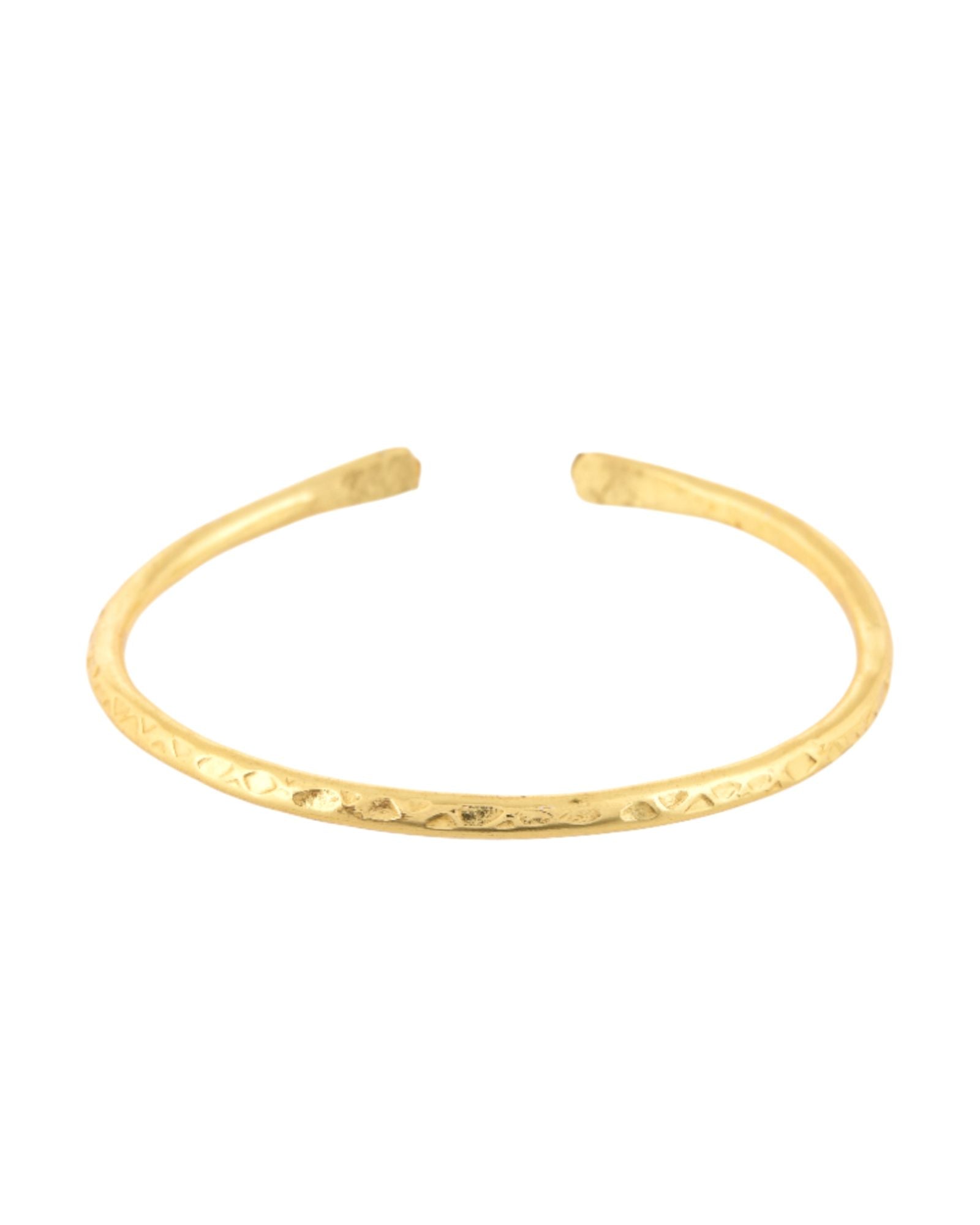 Jewels Nest Gold-Tone Textured Open Cuff Bangles Set For Women (Set Of 6) - Distacart