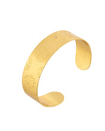 Thumbnail for Jewels Nest Gold-Tone Engraved Wide Cuff Bangle For Women - Distacart