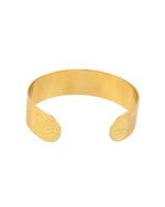 Thumbnail for Jewels Nest Gold-Tone Engraved Wide Cuff Bangle For Women - Distacart