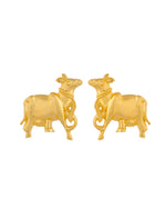 Thumbnail for Jewels Nest Gold-Tone Elephant Motif Necklace & Stud Earrings Set For Women | Animal Theme Statement Jewellery - Distacart