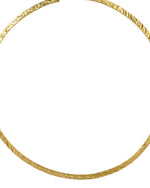 Thumbnail for Jewels Nest Gold-Tone Textured Collar Necklace For Women | Minimal Statement Chain Jewellery - Distacart