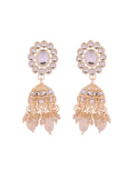 Thumbnail for Jewels Nest Gold-Tone Kundan Choker Necklace Set With Pearl Drops & Maang Tikka - Distacart