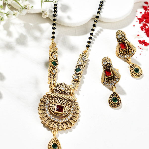 Jewels Nest Royal Heritage Antique Mangal Sutra - Distacart