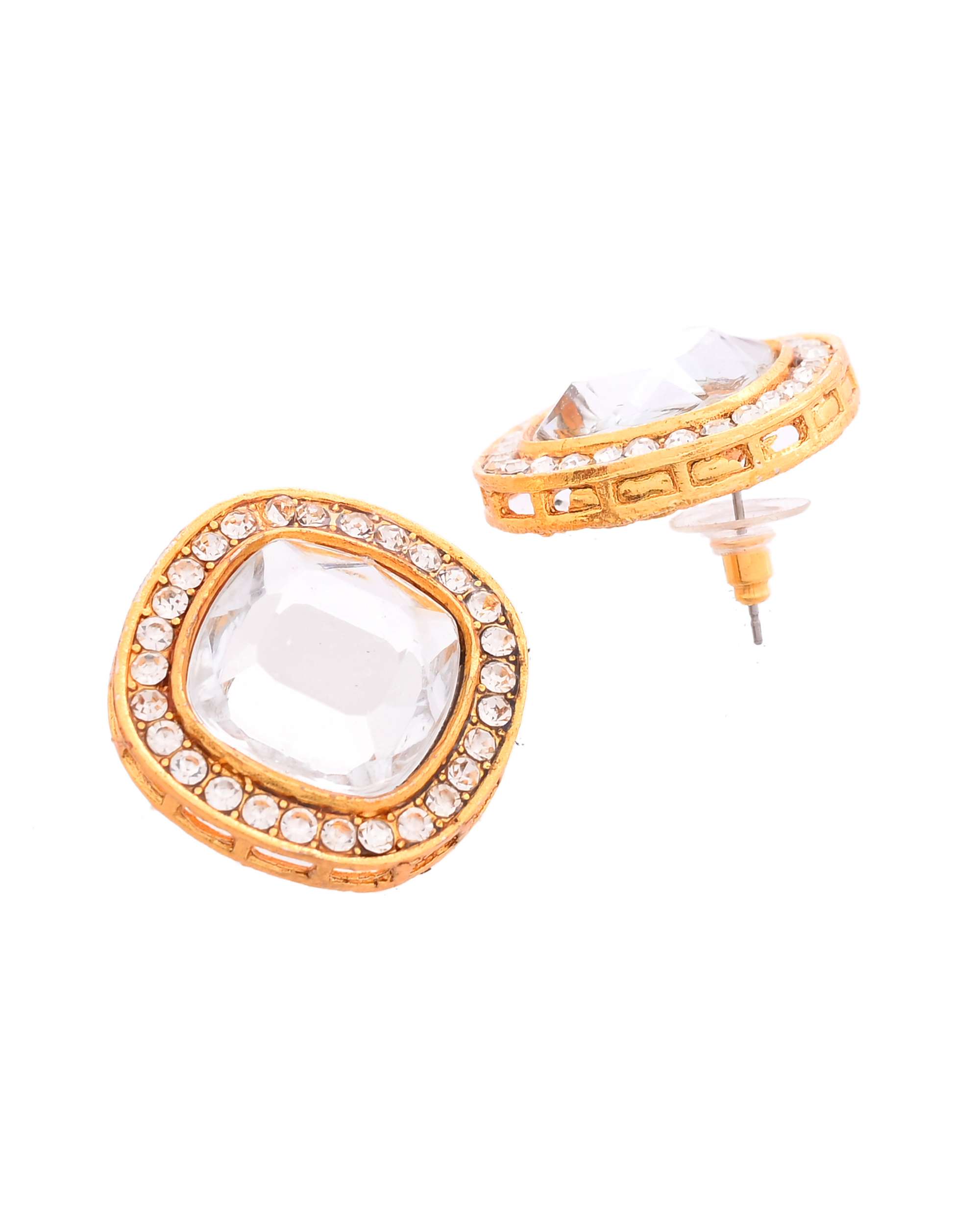 Jewels Nest Elegant Pearl Kundan Choker Necklace Set with Matching Earrings – Traditional Bridal Jewellery