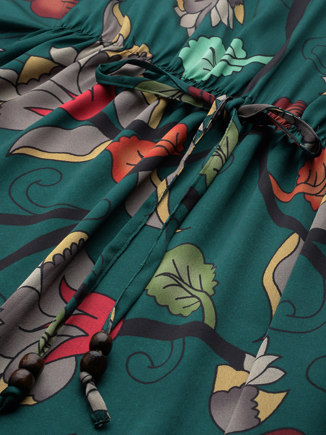 Jainish Women's Green Kaaftan dress - Distacart