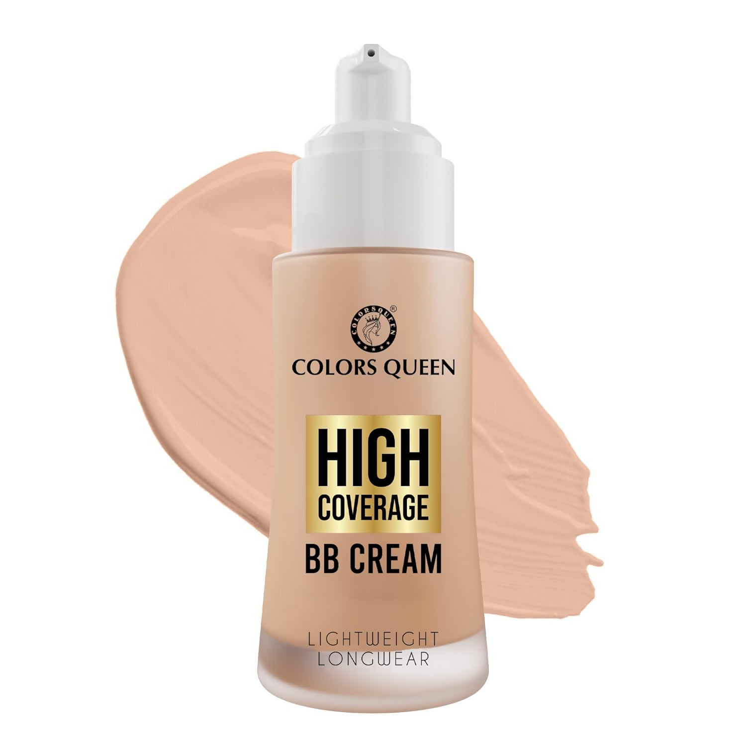 Colors Queen High Coverage BB Cream Foundation - White Ivory - Distacart