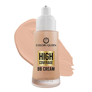 Colors Queen High Coverage BB Cream Foundation - White Ivory - Distacart