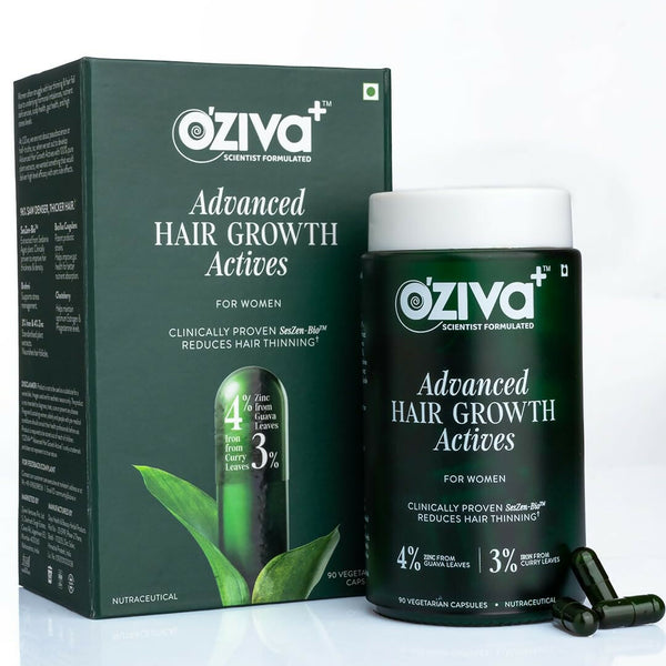 OZiva+ Advanced Hair Growth Actives Capsules for Women - Distacart