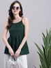 Jainish Women's WoOlive Green Chikankari Sequen Work Empire Top - Distacart