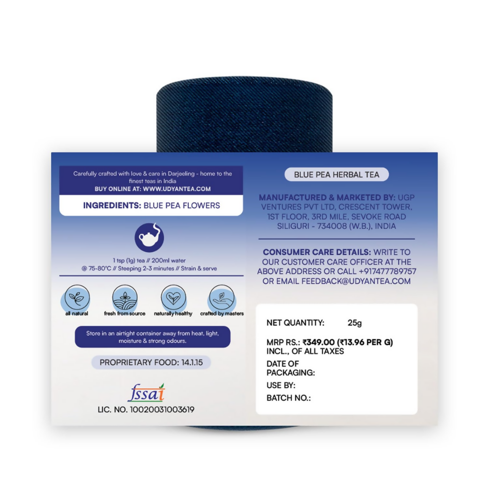 Udyan Tea Blue Pea Herbal Tea - Dista