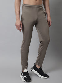 Thumbnail for Jainish Men's Brown Solid Streachable Lycra Trackpants - Distacart