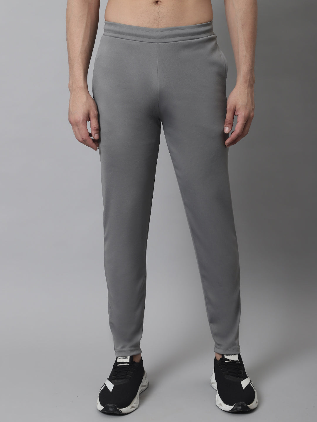 Jainish Men's Grey Solid Streachable Lycra Trackpants - Distacart
