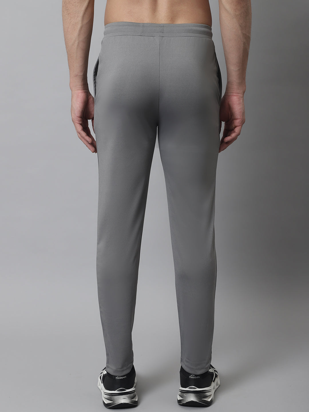 Jainish Men's Grey Solid Streachable Lycra Trackpants - Distacart
