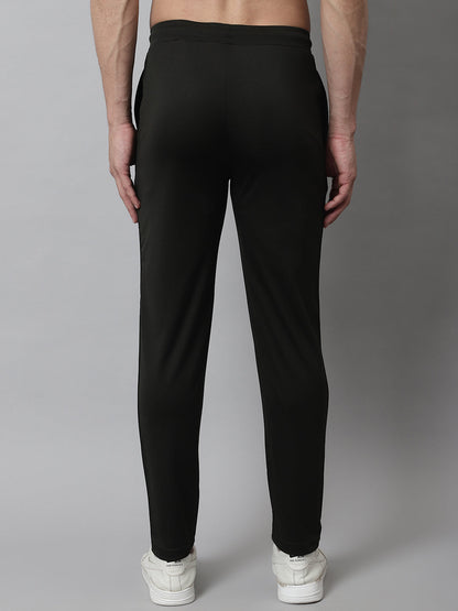 Jainish Men's Olive Solid Streachable Lycra Trackpants - Distacart