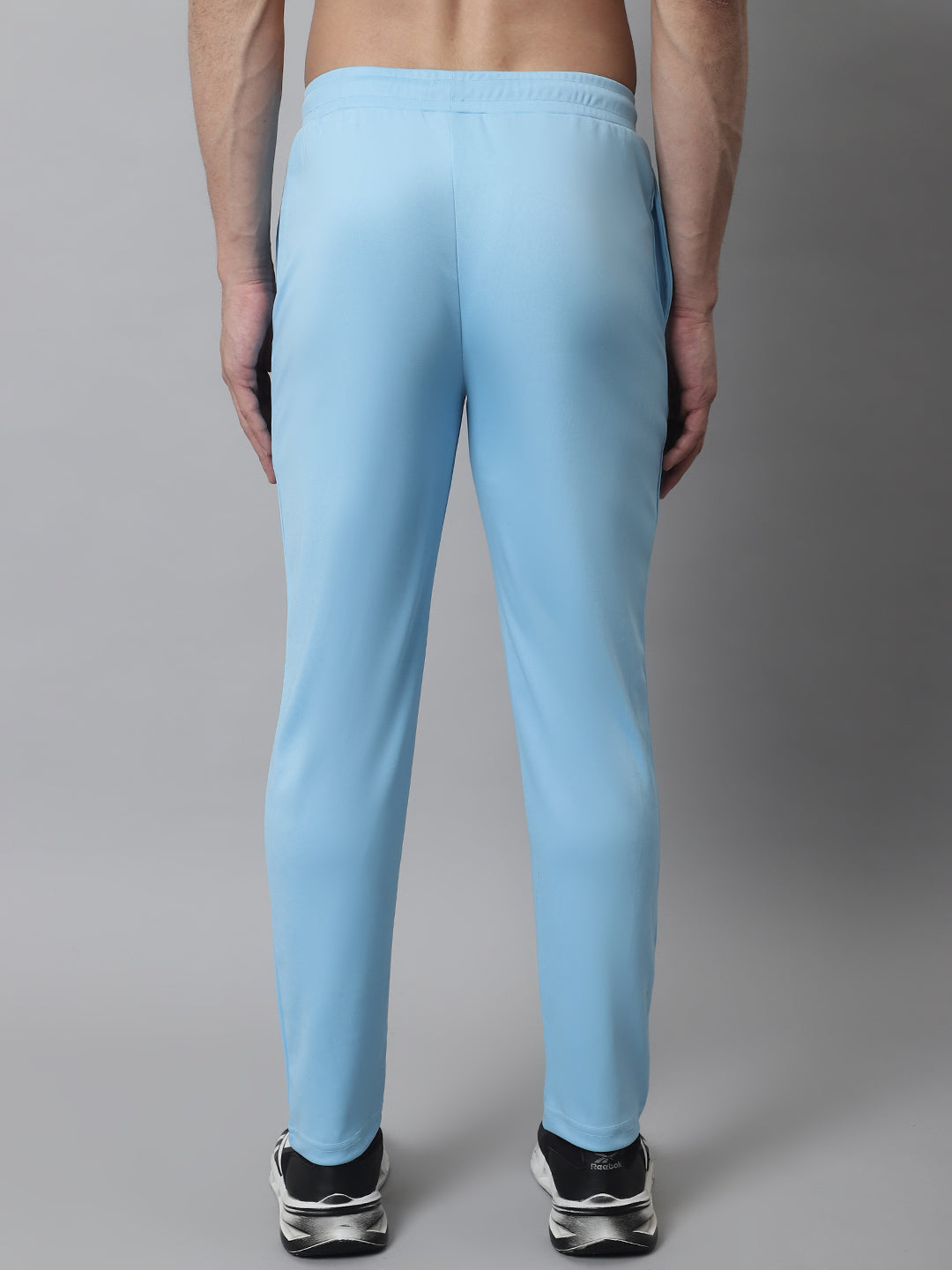 Jainish Men's Sky Blue Solid Streachable Lycra Trackpants - Distacart