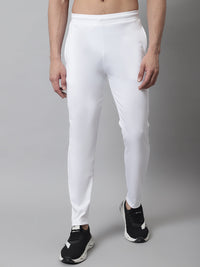 Thumbnail for Jainish Men's White Solid Streachable Lycra Trackpants - Distacart