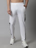 Jainish Men's White and Black Striped Streachable Lycra Trackpants - Distacart